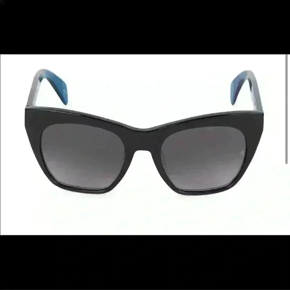Rag & Bone 52MM Cat Eye Sunglasses in Blue/Black NWT main image 9